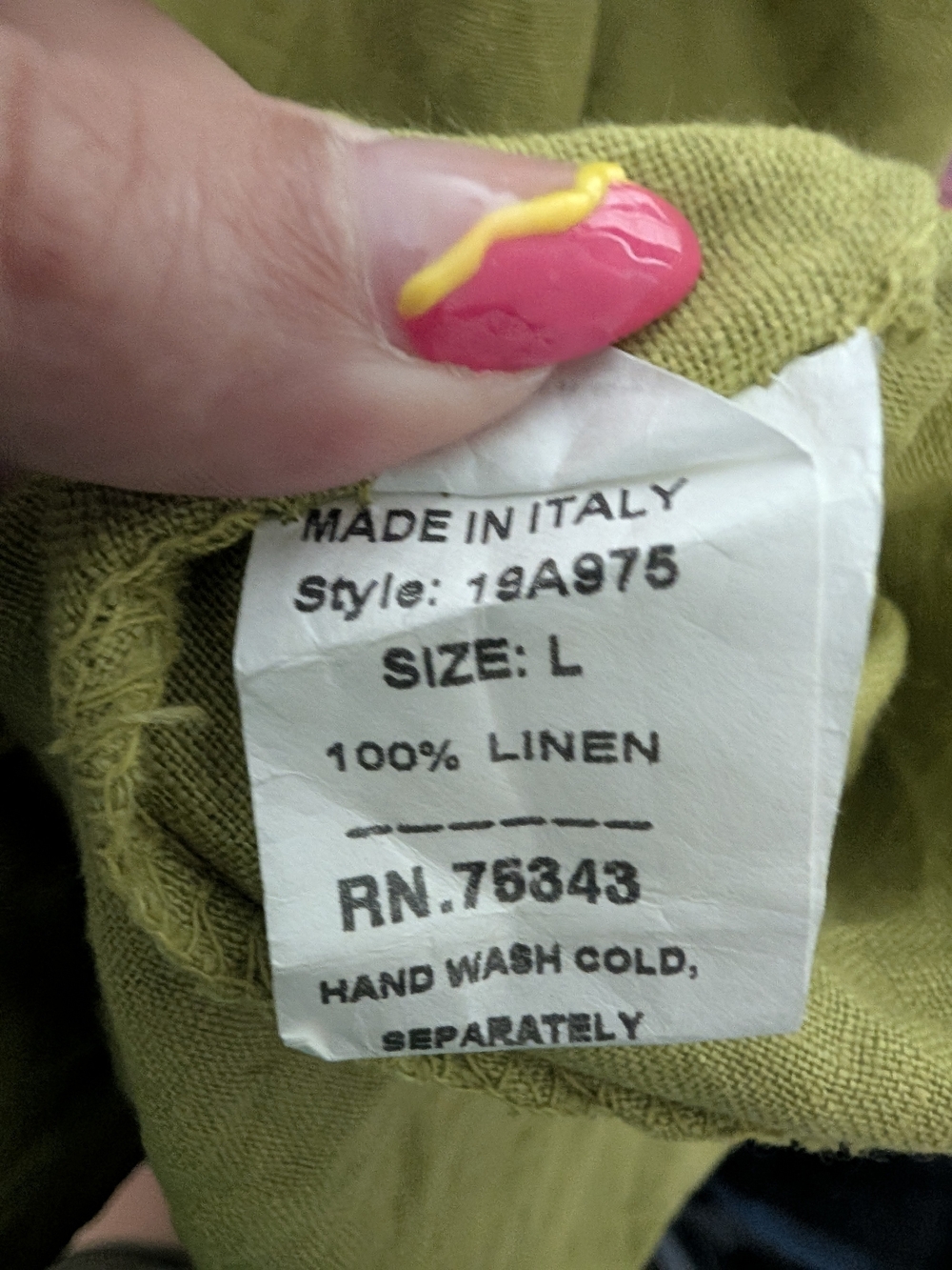 Sleeveless Green Linen Maxi Dress with Cowl Neck - Picture 3 of 3